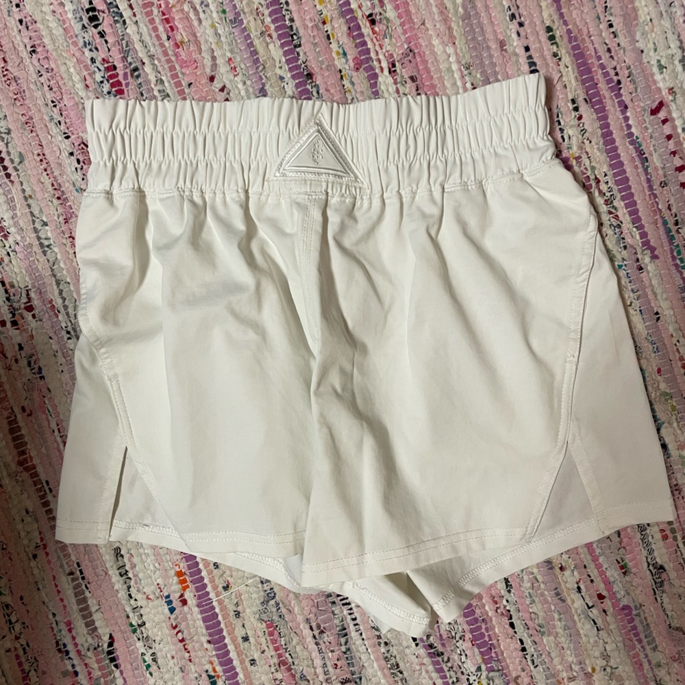 White Free People Next Round shorts
